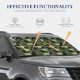 thumbnail image 3 of Kdxio Camouflage Shark Print 2-Piece Sun Shade Front Windshield - Foldable Car Front Window Sunshades For Most Sedans Suv Truck, 3 of 6