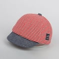 thumbnail image 4 of FRSASU Clearance Toddler Baby Girl Boy Letter Soft Eaves Baseball Cap Sun Beret Hat Striped, 4 of 5