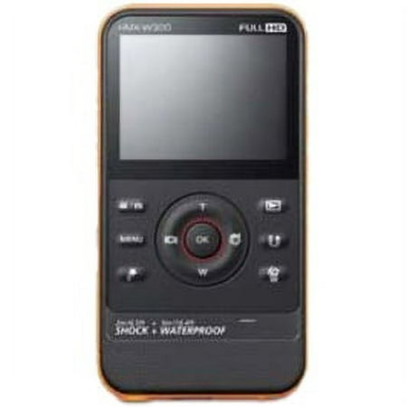 Samsung HMX-W300 Digital Camcorder, 2.3" LCD Screen, Full HD, Orange
