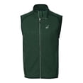 thumbnail image 2 of Men's Cutter & Buck Heather Green Portland State Vikings Mainsail Sweater-Knit Full-Zip Vest, 2 of 3