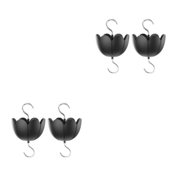 Methold 2 bolsas de accesorios de instalación convenientes para gancho antihormigas, comedero y alimentación de pájaros, accesorios de negro 2piezas