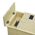 thumbnail image 2 of Chairside Table with 1 Drawer and 1 Trellis Door, Antique White- Saltoro Sherpi, 2 of 6