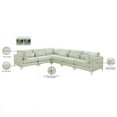 thumbnail image 4 of Meridian Furniture – Section Modulaire en Velours Crème Julia, 4 of 5