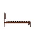 thumbnail image 5 of AFI Tahoe 14" Twin Wood Platform Bed with Slatted Headboard and Footboard, Walnut, 5 of 6