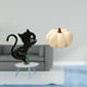 thumbnail image 2 of Reloj de pared acrílico con diseño de gato y almohada de calabaza de Halloween, adorno decorativo moderno para sala de estar, dormitorio y sofá., 2 of 8