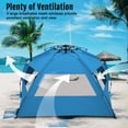 thumbnail image 3 of Pop Up Beach Tent Sun Shade Shelter for 3-4/5-6 Person, UV Protection, Extendable Floor with 3 Ventilating Windows Plus Carrying Bag, Stakes, 3 of 14