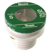 Bussmann 25 amps 125 volts Plastic Tamper Proof Plug Fuse 4 pk