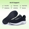 thumbnail image 4 of GOOBON Women's Walking Shoes Arch Support Orthotic Breathable Tennis Sneakers for Plantar Fasciitis Pain Relief US Size 6-11, 4 of 7
