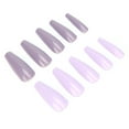 thumbnail image 3 of 100Pcs Fake Nail, Acrylic Nail Art Tips Set, Professional Nail Art Tips Set Acrylic Nail Kit Pure Color Full Cover Artificial Press On Fake Nails Nail Decoration For Girlfriends, 3 of 8