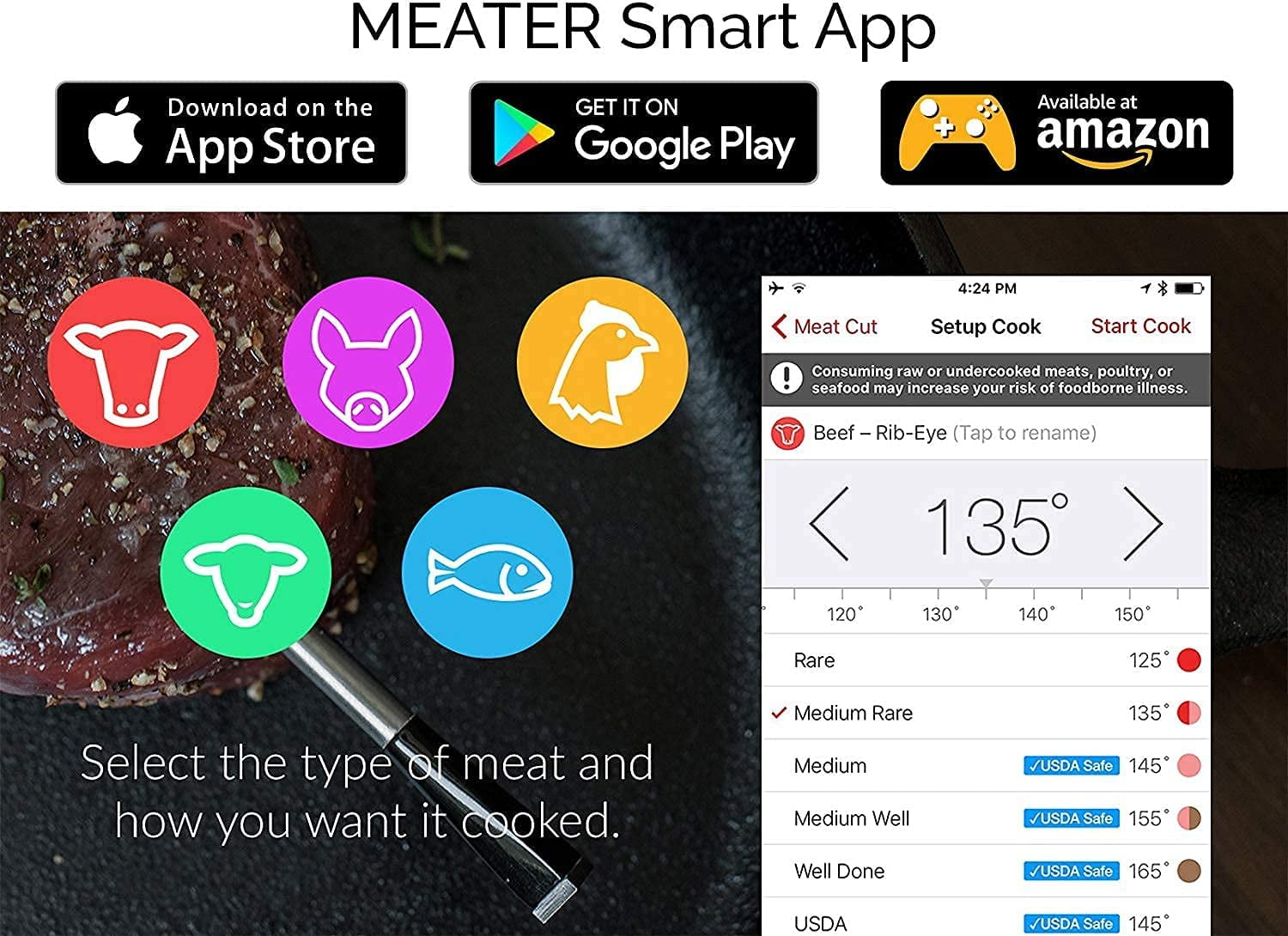  MEATER Plus: Long Range Wireless Smart Meat