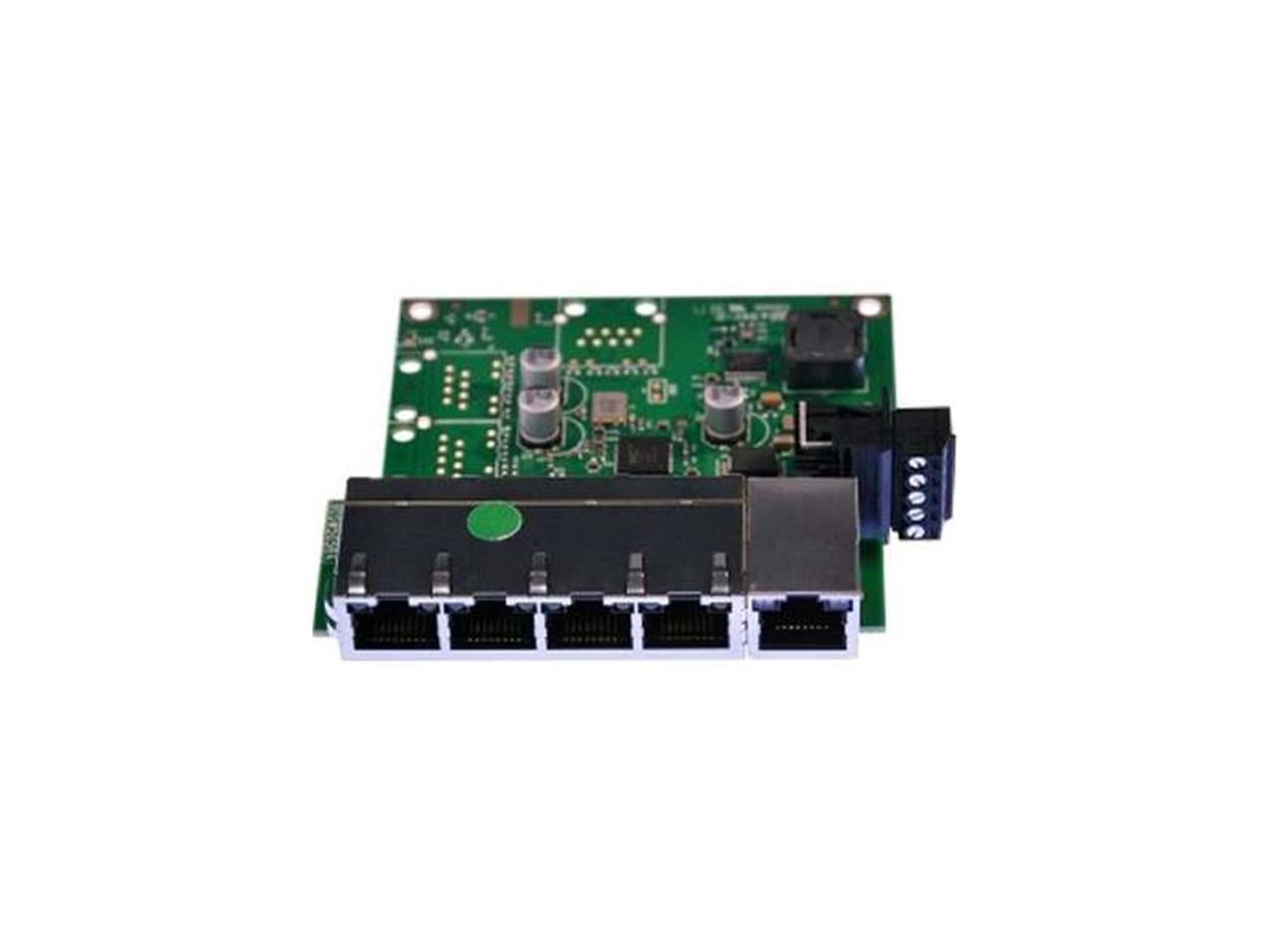 Brainboxes Industrial Embeddable 5 Port Ethernet Switch SW105