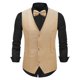 thumbnail image 1 of pstuiky Camisetas sin mangas, Blusa sin mangas con cuello en V, botones y pajarita con bolsillos estampados a la moda para hombre Tops elegantes para mujer xl, 1 of 7
