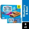 Kellogg's Nutri-Grain Fruit and Veggie Blueberry and Beet Chewy Soft Baked Breakfast Bars, Ready-to-Eat, 9.8 oz, 8 Count