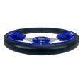thumbnail image 2 of Pactrade Marine Auto Car Club Golf Cart Steering Wheel Grip Horn Cap Polyurethane (PU) Sleeves 12.5"(320mm) Diameter Aluminum Spokes Fit Ezgo Yamaha 6-Hole Universal Pattern Hub No Adapter (Navy Blue), 2 of 9