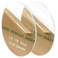 thumbnail image 1 of 2 Pieces 1/8" Round Plexiglass Sheet, 9 Inch Diameter Clear Acrylic Circle, Cake Disk, Table Top, Backdrop, 1 of 5