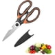 thumbnail image 1 of Tijeras de cocina - Tijeras de corte de acero inoxidable resistentes con cubierta de cuchillas - Tijeras de cocina multiusos para alimentos, plantas y flores, 1 of 5