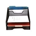 thumbnail image 1 of Mind Reader Organisateur de Bureau en Maille, 5 Compartiments, Noir, 1 of 7
