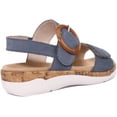 thumbnail image 3 of Remonte Jocelyn Women's Leather Sandal With Ankle Strap In Blue Size 10, 3 of 6