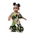 thumbnail image 3 of MZXELPRJD Toddler Bodysuit African Ankara Toddler 4t Boys Clothes Fall/winter Sets Girls Ruffled Backless Baby Girl New Years Outfit Kids Pj Set, 3 of 9