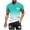 Sky Blue T-Shirt, variant on Men's Big & Tall T-Shirt Summer Crew Neck Short Sleeve Tops Palm Tree Graphic Pullover Gradient Color Tee Beachwear Yellow XXL