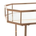 thumbnail image 4 of SAFAVIEH Silva 2 Tier Modern Glam Octagon Bar Cart with Casters, Rose Gold, 4 of 8