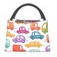 thumbnail image 1 of Fotbe Doodle Cars Bolsa Térmica Portátil con Estampado, Bolsa de Entrega de Alimentos Aislada, Bolsa Reutilizable de Gran Capacidad para Comidas y Supermercado, 1 of 6