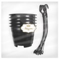 thumbnail image 5 of 5 Sets Hanging Flower Pots Plastic Planters Household Orchid Planting Pots Balcony Decorations, 5 of 5