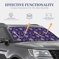 thumbnail image 4 of Fotbe Christmas Purple Snowflakes Juego de 2 Piezas de Parasoles para Parabrisas | Bloqueador Solar para Auto | Accesorios Plegables para Protección Solar Interior-Medium, 4 of 6