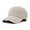 Beige, variant on Washable Gradient Hole American Style Large Head Visor Soft Top Baseball Cap Hats for Men and Women