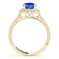 thumbnail image 7 of Mauli Jewels Rings for Women 1.05 Carat Diamond Tanzanite Ring 4-prong 10k Yellow Gold, 7 of 7