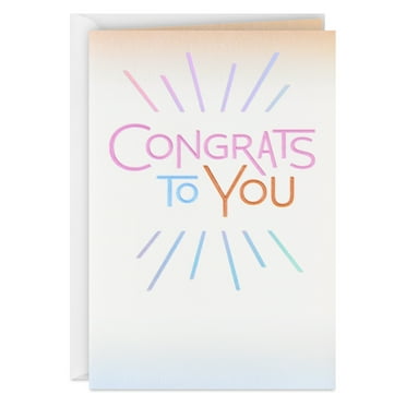 Hallmark Congratulations Card (You Deserve This Happiness)