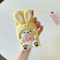 thumbnail image 2 of Kawaii Phone Cases Apply to iPhone 14 Pro,Cute Cartoon Bunny Dog Phone Case 3D Funny Rabbit Ears Rotatable Case for Women Girls Soft Silicone Shockproof Cover for iPhone 14 Pro, 2 of 14