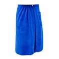 thumbnail image 6 of Men'S Bath Skirt Hotel Household Simple Microfiber Buckle Bath Towel Can Be Worn Bathrobe 70×140Cm Blue One Size, 6 of 7