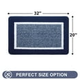 thumbnail image 3 of Buganda Indoor Door Mats, Absorbent Trapper Dirt Inside Doormats, Non Slip Low Profile Entry Door Mats, 20x32, Navy Blue, 3 of 9