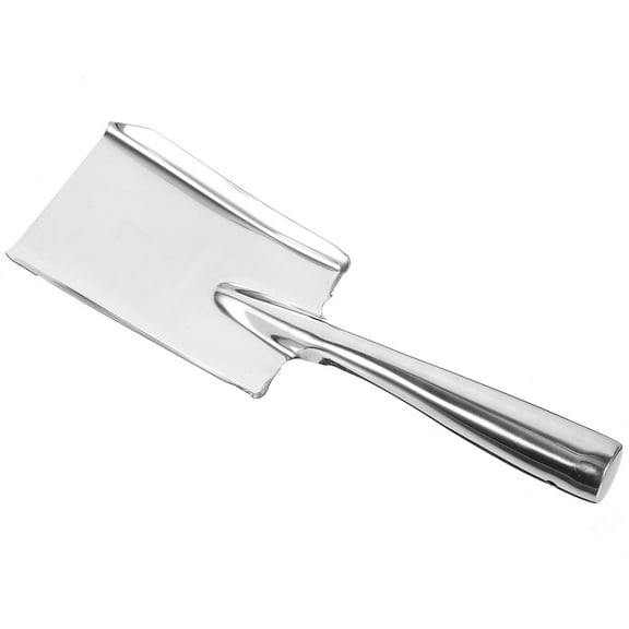 GOOHOCHY  Stainless Steel Small Square Spatula Survival Shovel Thicken Garden