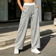 thumbnail image 6 of PInxai Sweatpants for Women Drawstring Elastic Waisted Loose Casual Workout Pants Comfy Trousers with Pockets,Gray,XXXL, 6 of 6