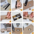 thumbnail image 5 of DEBGFS 400 Pcs 4 Colors Brass Grommet Set, 6mm Inner Diameter Tool with Setting Tool, Canvas, Garment, Auto Backing Tool, 5 of 5