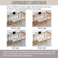 thumbnail image 4 of GZXS 59" Long Sofa Table with Power Outlet & 3 Stools, 4-Piece Farmhouse Bar Height Table Set with USB/Type-C Ports, Versatile Console Table & Dining Set for Living Room & Kitchen (Light Oak), 4 of 10