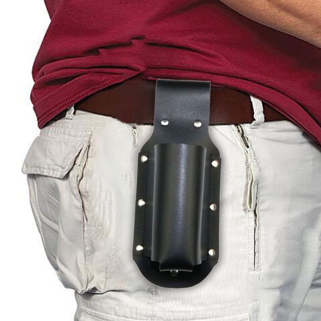 Dvkptbk Cup Holder Leather Beer Sleeve Convenient Bottle and Can Waist Mounted Beer Sleevecup Holderoutdoor Useleather Materiallong Term Use Storage & Organization