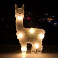 thumbnail image 2 of Eyfqtcs Lámpara Colgante De Modelado Con 6 Led De Alpaca Que Funciona Con Pilas, Luz Nocturna Decorativa (B), 2 of 7