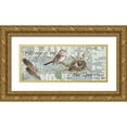thumbnail image 1 of Phillips, Anita 32x15 Gold Ornate Wood Framed with Double Matting Museum Art Print Titled - On the Sparrow, 1 of 4