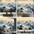 thumbnail image 6 of Peel and Stick Wallpaper Large Mountain Mural Distressed Nature Landscape Mountain Mountains Modern Art Wall Mural Decor Self Adhesive and Removable 69in x 98in, 6 of 7