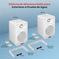 thumbnail image 3 of Par Altavoces Bluetooth de 200W para Interior y Exterior Pyle, Bocinas de 2 Vías Impermeables de 3.5” con Tweeter de Alto Cumplimiento de 1/2” Ideal Casa, Barco, Marino, Deck, Patio y Piscinas, Blanco, 3 of 7