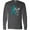 Charcoal Grey, variant on Inktastic Faith over Fear Ovarian Cancer Awareness with Teal Ribbon Long Sleeve T-Shirt