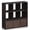 Walnut, variant on 9-Cube Organizer Cabinet with Bins, Engineered Wood Storage Shelves for Collectibles Home Office