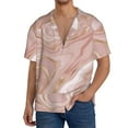 thumbnail image 3 of Haiem Rose Gold Glitter Splatter Men's Casual Shirts Short Sleeve Button Down Shirts Fashion Textured Summer Beach Shirt-Small, 3 of 7
