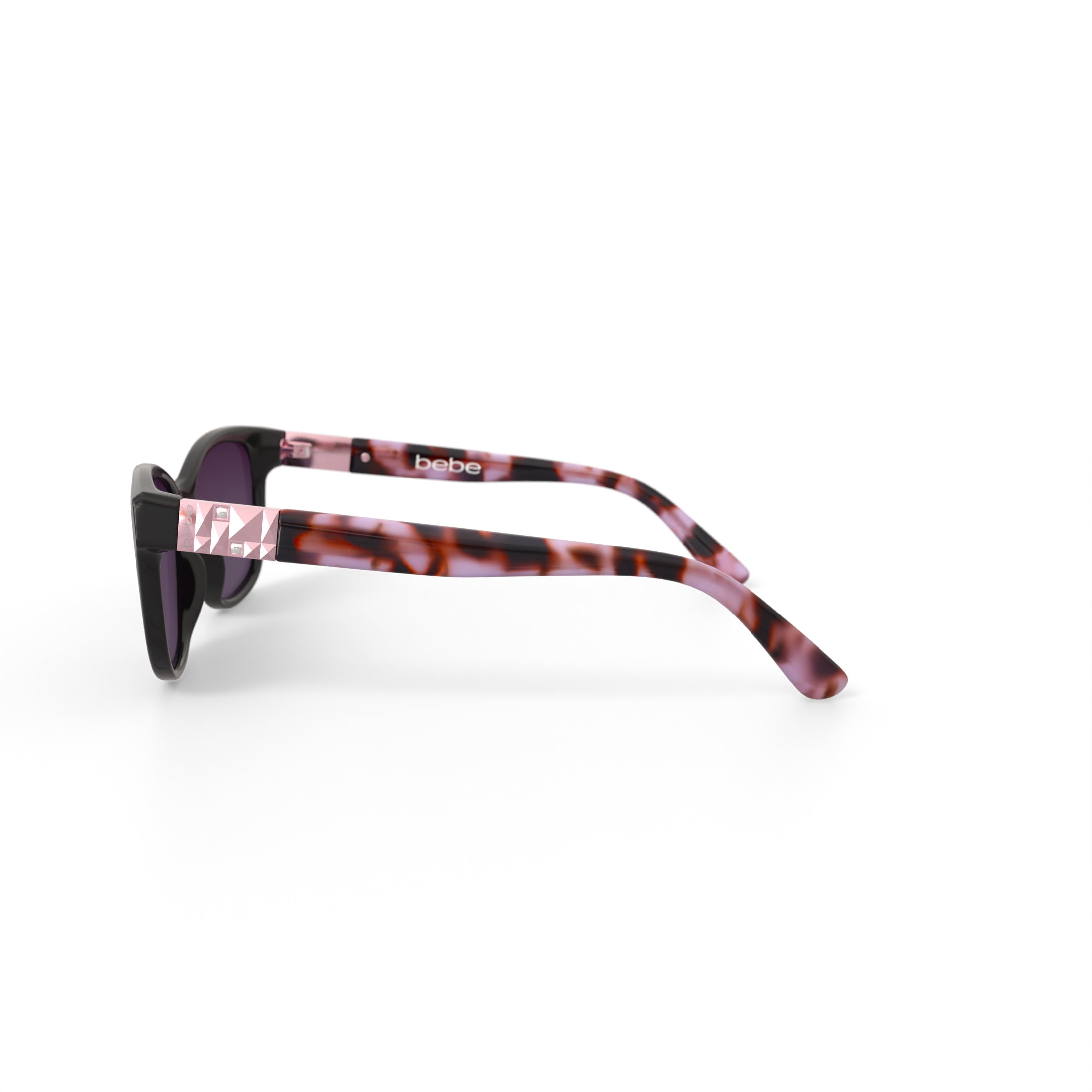 bebe Women's Rx'able Fashion Sunglasses, BBOS1005, Black, 54-16-140, with Case