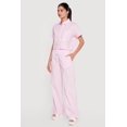 thumbnail image 2 of Women's Poplin Pinstripe Drawstring Waist Pants, 2 of 4