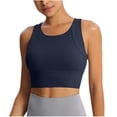 thumbnail image 1 of Workout Sports Bras for Women Solid Color Double Shoulder Shockproof Yoga Wireless, 1 of 5
