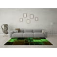 thumbnail image 3 of Ahgly Company Indoor Rectangle Patchwork Green Transitional Area Rugs, 6' x 9', 3 of 4